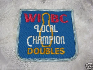 Vintage WIBC Local Champion Doubles bowling patch - Picture 1 of 2