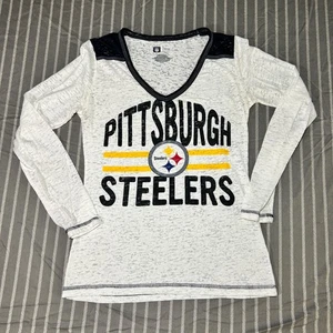 PITTSBURGH STEELERS DAMEN NFL Team Apparel LANGARM RAGLAN T-SHIRT M - Bild 1 von 3
