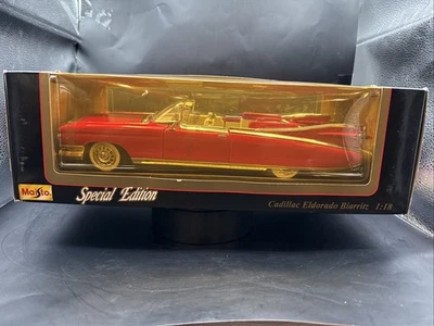 MIASTO SPECIAL EDITION RED 1959 CADILLAC ELDORADO BIARRITZ 1:18 NIB STRAPPED - Image 1 of 4