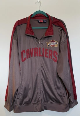 Chaqueta NBA Majestic Cleveland Cavaliers Gris Rojo Para Hombre Talla 3XL Cremallera Completa Foto 1 de 3