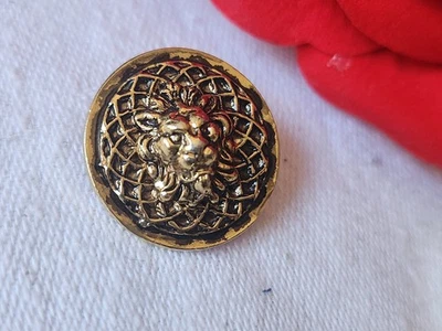 Bottone Vintage Testa di Leone IN Metallo Piede Versace ??? 2 CM D3D - Bild 1 von 4