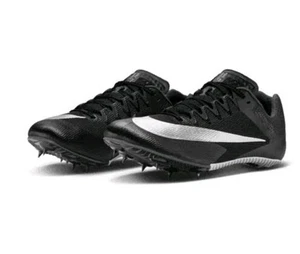 Nike Zoom Rival Sprint Track Field Shoes Black Silver DC8753-001 Men's Size 11 - Picture 1 of 19