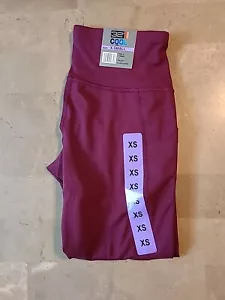 32 Degrees Cool Women' Plum Caspia Active Crop Pockets Legging (1766989) Size XS - Picture 1 of 2