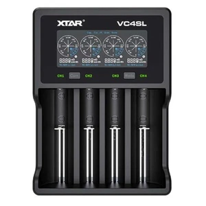 Cargador de batería inteligente XTAR VC4SL de 4 bahías - negro - Imagen 1 de 4
