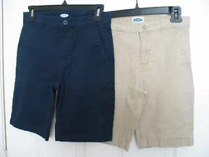 Lot of 2 Old Navy boys youth size 14 adjustable waist school uniform shorts - Picture 1 of 9