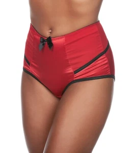 Affinitas Parfait Women's Charlotte Satin Highwaist Brief Panty Lingerie 6917 - Picture 1 of 7