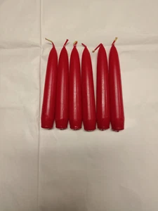 candele rosse lisce opache ( stock da 36 candele ) H CM 13 - Foto 1 di 1