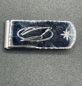Anson Sterling Silver Diamond Cruise Ship Money Clip 19 Grams Signed K25 - Picture 1 of 6
