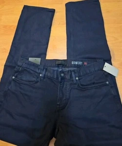 John Varvatos Bowery Slim Straight Jean Stretch Eclipse Men 31X32 New - Picture 1 of 7