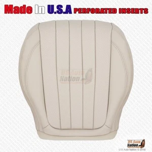 2017 to 2020 Mercedes Benz E Class - Driver Bottom Perforated Seat Cover Tan - Picture 1 of 10