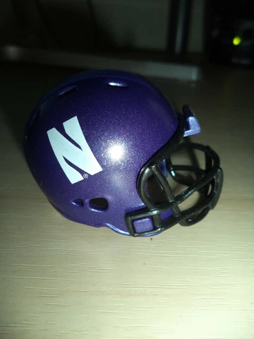 NCAA BIG-10 Northwestern Wildcats Pocket Size Riddell Football Helmet Cover