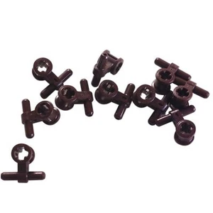 10 NEW LEGO Pneumatic Hose Connector with Axle Connector Dark Brown - Picture 1 of 1