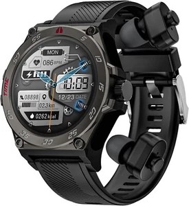 Smart Watch with Earbuds 1.52" IPS HD Screen BT Call Voice Assistant Fitness - Picture 1 of 10