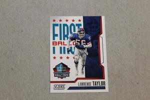 2022 Score Football 1st Ballot Hall of Fame Complete Finish Fill Your List Pick