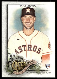 2022 Allen & Ginter 176 J.J. Matijevic Houston Astros RC Baseball Card