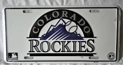 Colorado Rockies Metal Embossed License Plate 12x6 MLB Anniversary 1994 Fan Item - Image 1 of 4