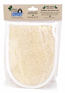 Natural Loofah Glove | Double-Sided Bath Sponge & Body Scrubber | Exfoliating - Picture 1 of 9
