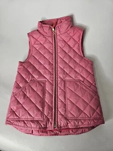 Crewcuts Girls Vest Xs Pink Quilted Full Zip Pockets Sleeveless Jacket - Picture 1 of 5