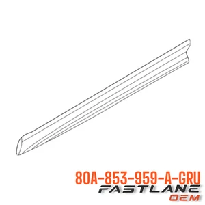 2021-2024 AUDI Q5/SQ5/Q5 PHEV LEFT LOWER MOLDING NEW OEM 80A-853-959-A-GRU - Picture 1 of 8