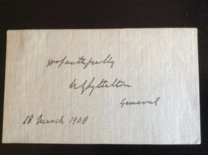 Firma del tenente generale Sir Neville Lyttelton KHARTOUM * GUERRA BOERA * mahdista - Foto 1 di 5