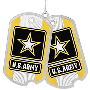 Beacon Design by ChemArt US Army Dog Tag Ornement