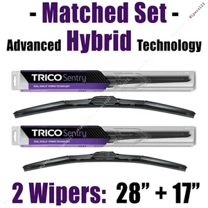 Juego emparejado de 2 limpiaparabrisas híbridos 28""+17"" limpiaparabrisas Trico - 32-280 32-170 - Imagen 1 de 1