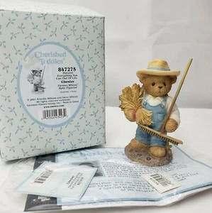 Cherished Teddies 2001 "CHESTER" 847275 "Harvest Everything You Can Out Of Life" - Picture 1 of 7