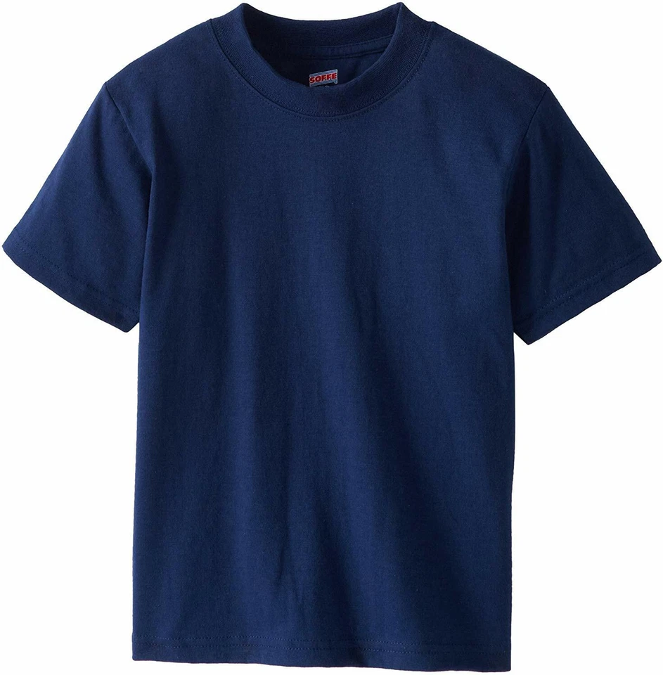 Camiseta de peso medio Soffe Big para niños, azul marino, pequeña Foto 1 de 1