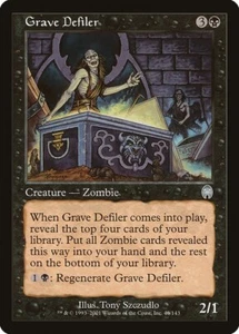 MTG Apocalypse --- GRAVE DEFILER --- Uncommon! NM! Magic the Gathering! - Picture 1 of 3