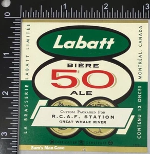 Labatt Biere 50 Ale RCAF Station Label - CANADA - Bild 1 von 1