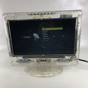 RCA 13" Prison Clear LCD TV Model DLTK135R See Through Tested - Working