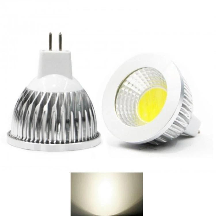 Lampada faretto lampadina MR16 LED COB spot 120° 15 12 9  W 12V  caldo  o solare - Immagine 1 di 1