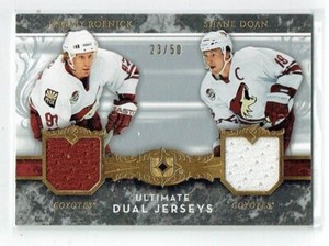 06-07 UD Upper Deck Ultimate Dual Jerseys  Jeremy Roenick--Shane Doan  /50  