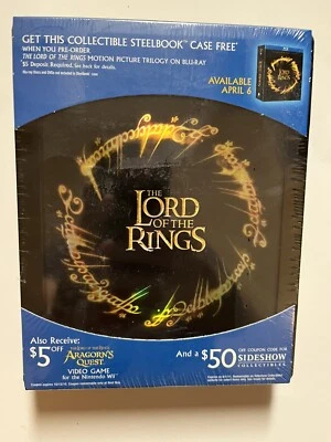 The Lord of the Rings: The Motion Picture Trilogy Best Buy Steelbook Empty NEW - Image 1 of 4