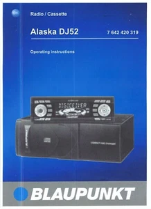 Blaupunkt Bedienungsanleitung user manual für Alaska DJ 52 Copy - Picture 1 of 1