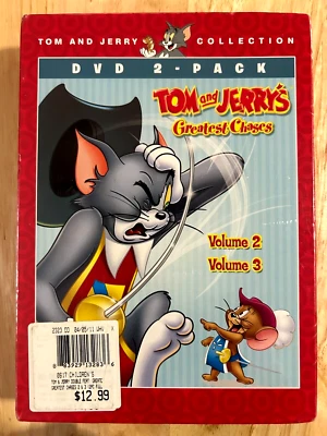 Tom and Jerry Double Feature: Greatest Chases Vol 2 & 3 (DVD 2010 NEW) - Image 1 of 4