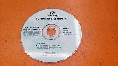 ⭐️⭐️⭐️⭐️⭐️ Vintage Gateway System Restoration Kit Disc 3 Only - Image 1 of 2