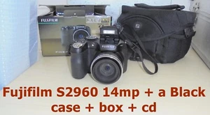 Fujifilm s2960 nera 14 megapixel fotocamera compatta bridge e accessori - Foto 1 di 5