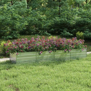 vidaXL Garten-Hochbeet 320x80x45 cm Verzinkter Stahl Silber - Bild 1 von 1
