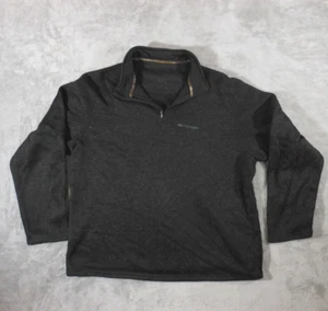 Realtree Pullover Men's XL Long Sleeve 1/4 Zip Black Sweatshirt Casual - Picture 1 of 12