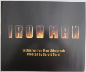 Iron Man Exclusive Lithograph Created by George Parel G100 - Picture 1 of 4