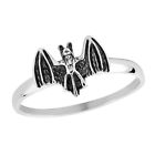 Mysterious Guardian Of The Night Flying Bat Sterling Silver Ring-9