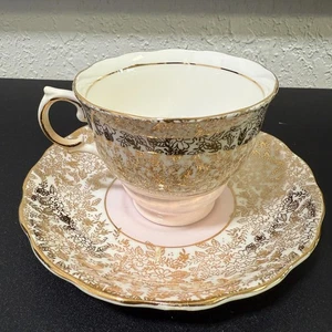 Set tazze da tè e piattini Colclough Bone China vintage Longton England - Foto 1 di 8