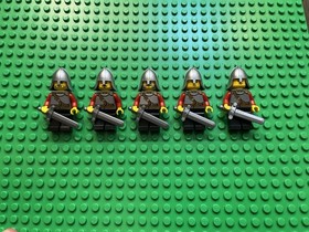 Lego Lion Knight Minifig Lot Of 5 Castle Fantasy Kingdoms