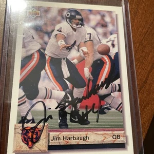 Jim Harbaugh  signed autographed 1992 Upper Deck # 273  Chicago Bears - Picture 1 of 1