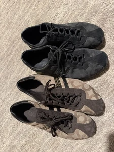 LOTE de 2 zapatos Coach Kathleen Signature C con monograma de cuero para mujer talla 8M - Imagen 1 de 5