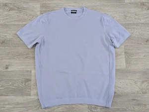 Massimo Dutti Herren lila flieder schweres T-Shirt Größe Large L extra fein Baumwolle - Bild 1 von 12