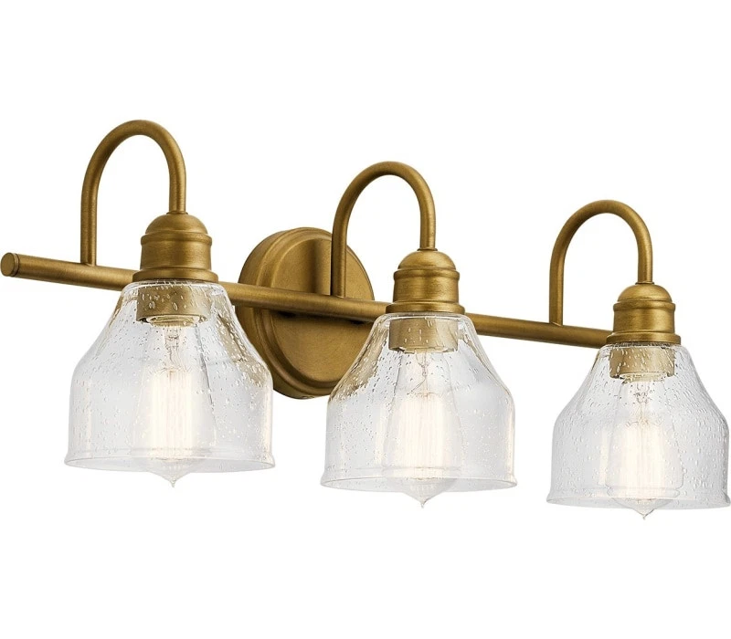 Туалетный столик Kichler 45973NBR Avery, 3 лампы 225 Вт, натуральная латунь - Изображение 1 из 1