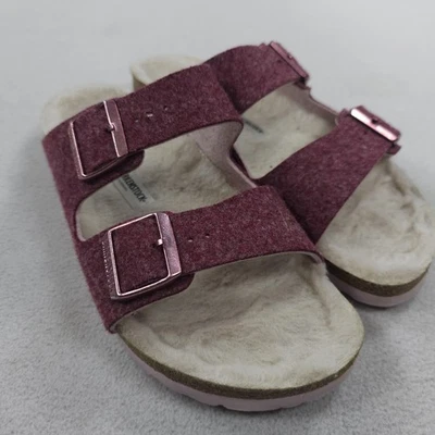 Sandalias Birkenstock Arizona para mujer talla 11 rosa lana fieltro piel de oveja toboganes Foto 1 de 4