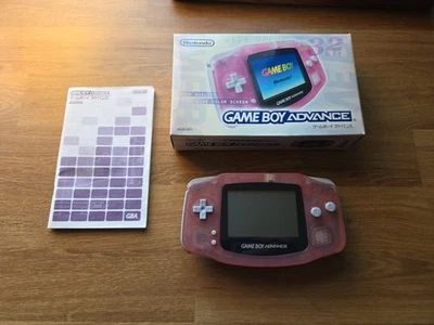 NINTENDO GameBoy Advance Milky Pink Game Boy Console tested Box - Image 1 of 4